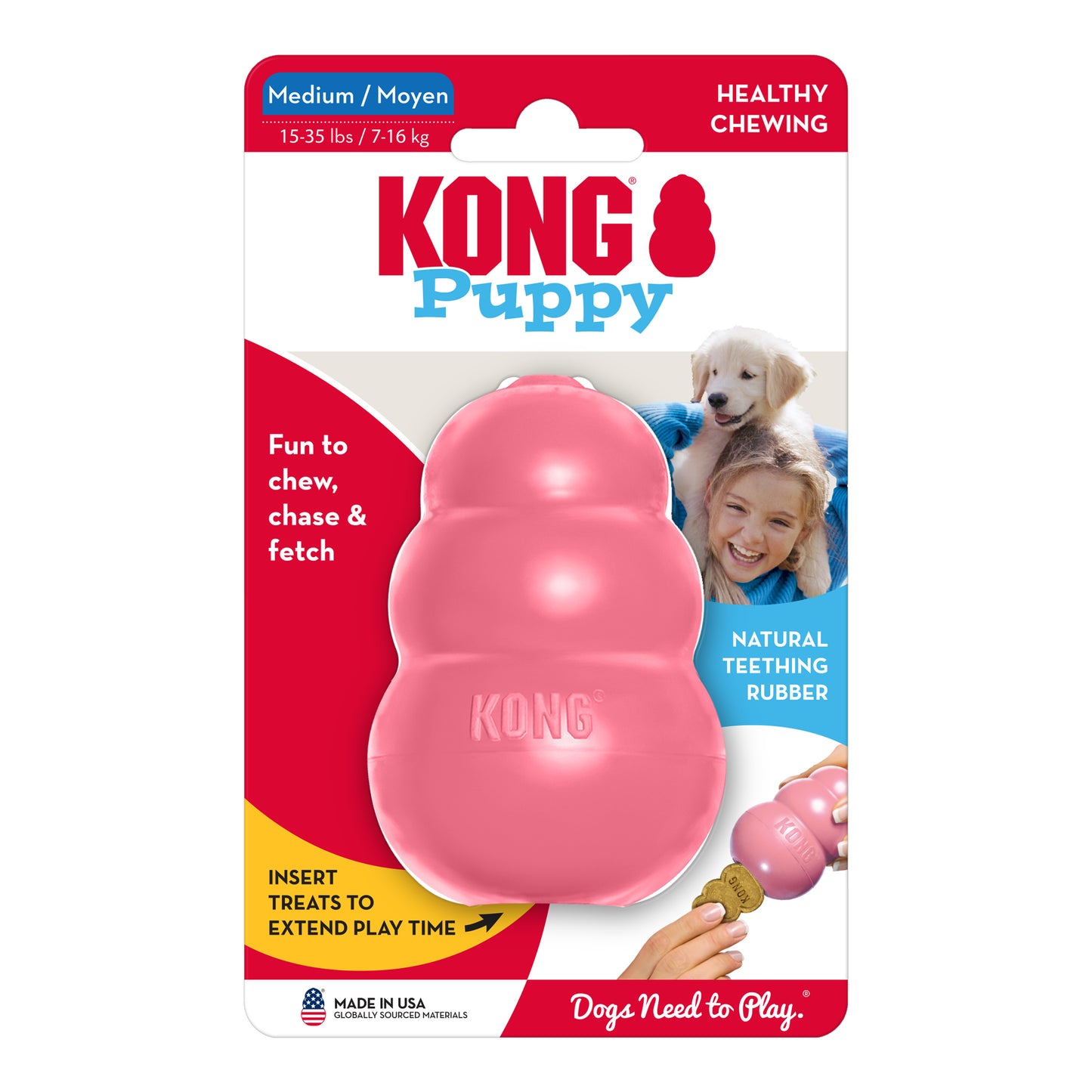 KONG Puppy Toy (Assorted Colours)
