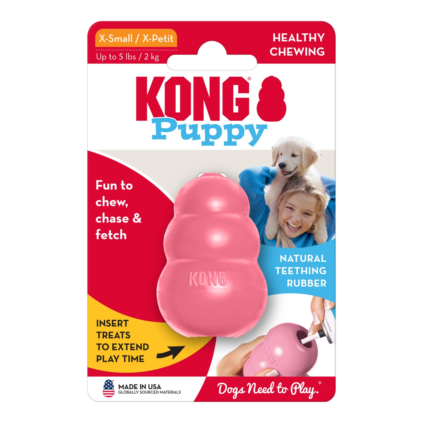 KONG Puppy Toy (Assorted Colours)