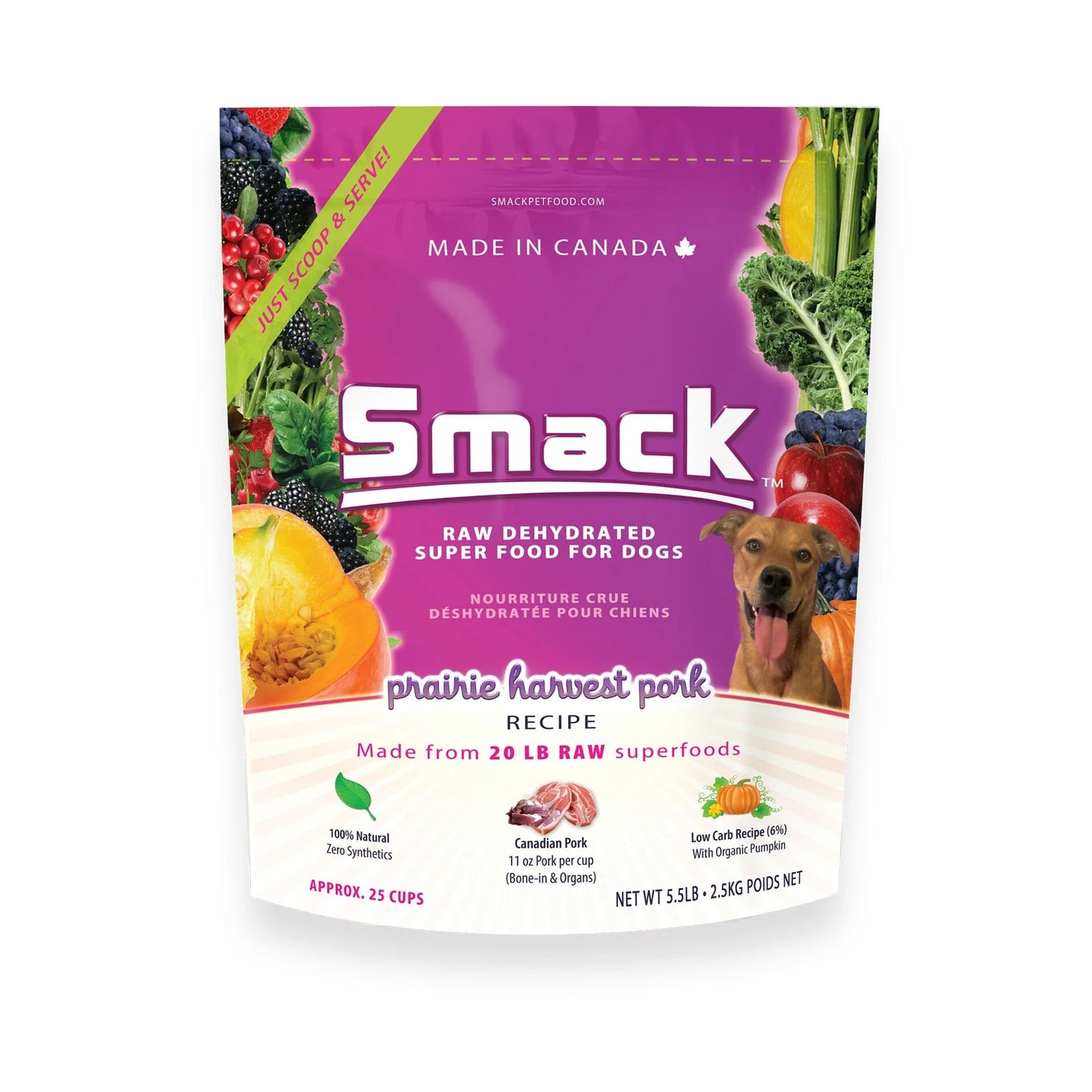 Smack Prairie Harvest Pork For Dogs