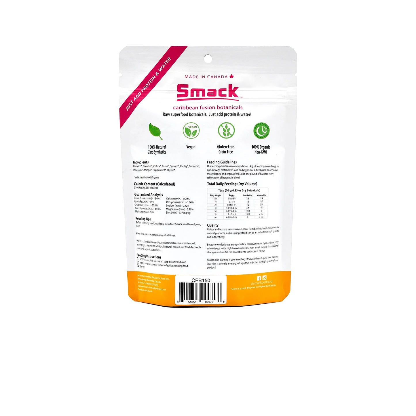 Smack Caribbean Fusion Botanicals 150g