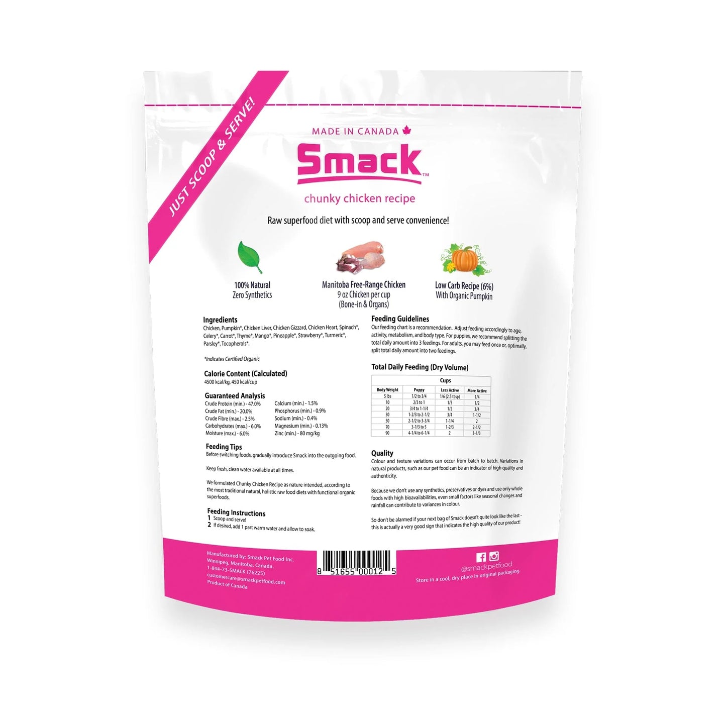 Smack Chunky Chicken For Dogs