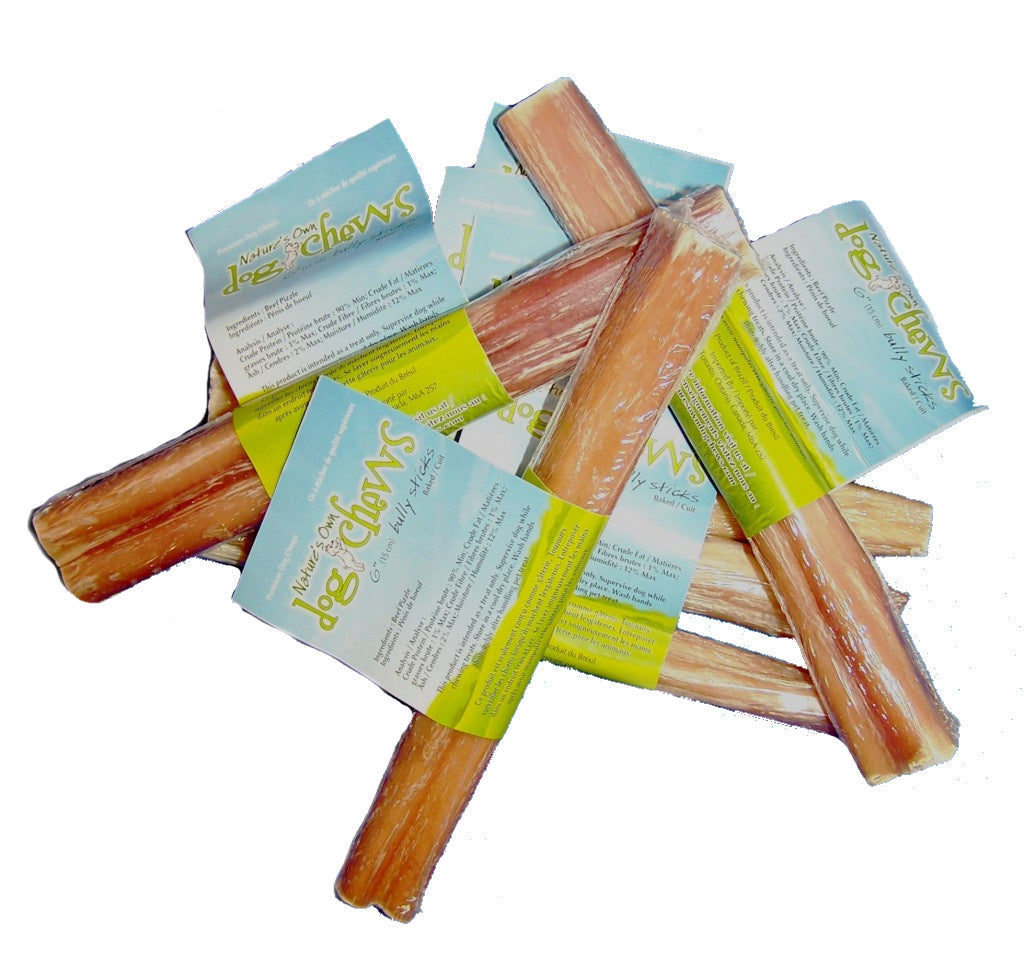 6" Bully Stick- Odour Free